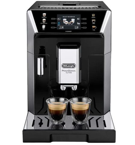Máy Pha Cà Phê Tự Động DeLonghi PrimaDonna Class ECAM550.65.SB - 13 Loại Đồ Uống, Công Nghệ LatteCrema, Màn Hình TFT 3.5 inch