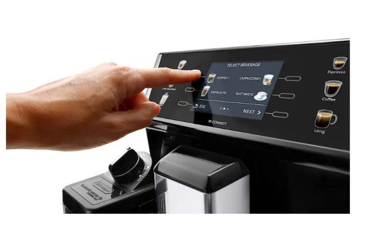 Máy Pha Cà Phê Tự Động DeLonghi PrimaDonna Class ECAM550.65.SB - 13 Loại Đồ Uống, Công Nghệ LatteCrema, Màn Hình TFT 3.5 inch