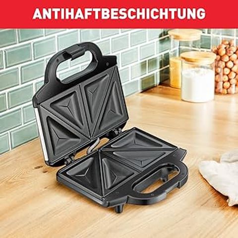 Máy Nướng Bánh Sandwich Tefal SM1552 - Lò Nướng Đen 700W, Khay Chống Dính, Thời Gian Nướng Nhanh và Hiệu Quả, Quà Tặng Tuyệt Vời