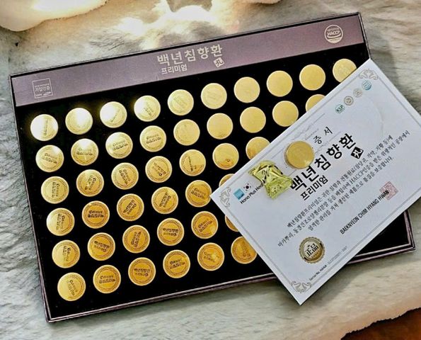 Viên An Cung Ngưu Trầm Hương Baeknyeon Chim Hyang Hwan Premium 60 viên - Hỗ trợ sức khỏe, cải thiện tuần hoàn, ngăn đột quỵ