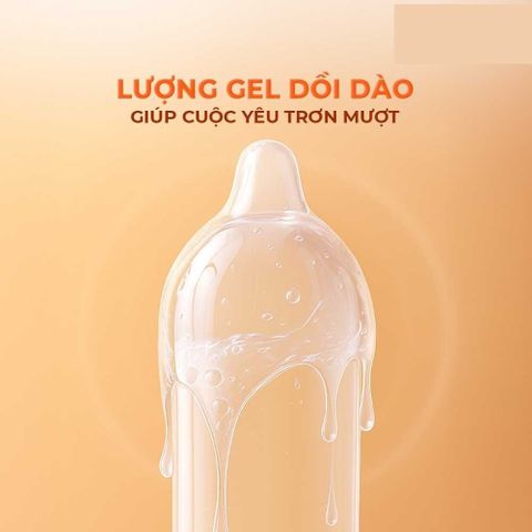 Bao cao su Durex Fetherlite Feel - Siêu mỏng, nhiều gel bôi trơn - Hộp 12 cái