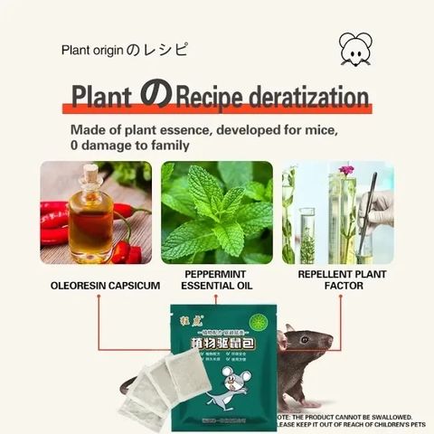 Túi Đuổi Chuột Gel Chất Lượng Nhật Bản - An Toàn Cho Bà Bầu & Trẻ Em, Xua Đuổi Chuột Trong Nhà Và Ô Tô
