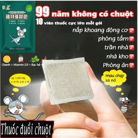 Túi Đuổi Chuột Gel Chất Lượng Nhật Bản - An Toàn Cho Bà Bầu & Trẻ Em, Xua Đuổi Chuột Trong Nhà Và Ô Tô