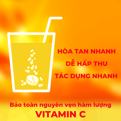 Viên sủi Plusssz Vitamin C 1000mg vị Cam không đường - Tăng cường sức đề kháng, hỗ trợ miễn dịch, tuýp 10 viên sủi nhập khẩu Châu Âu