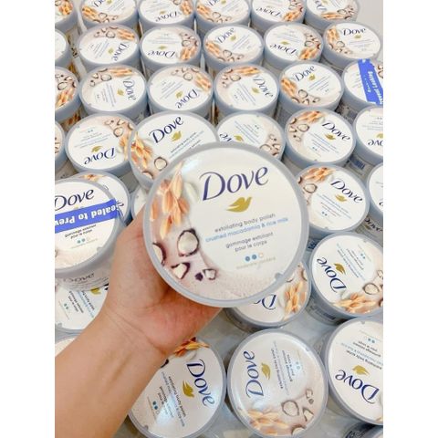 Tẩy Tế Bào Chết DOVE Mỹ 298gram - Chăm Sóc Da Mặt Hương Lựu Bơ Hạt Mỡ, Dưỡng Ẩm Mịn Màng, Giúp Da Khỏe Đẹp