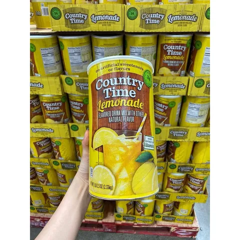 Bột Chanh Country Time Lemonade 2.33kg - Giải Khát Tự Nhiên, Tăng Cường Vitamin C, Xuất Xứ Mỹ