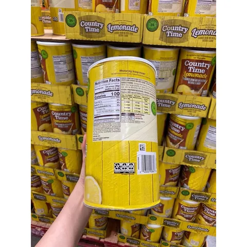 Bột Chanh Country Time Lemonade 2.33kg - Giải Khát Tự Nhiên, Tăng Cường Vitamin C, Xuất Xứ Mỹ