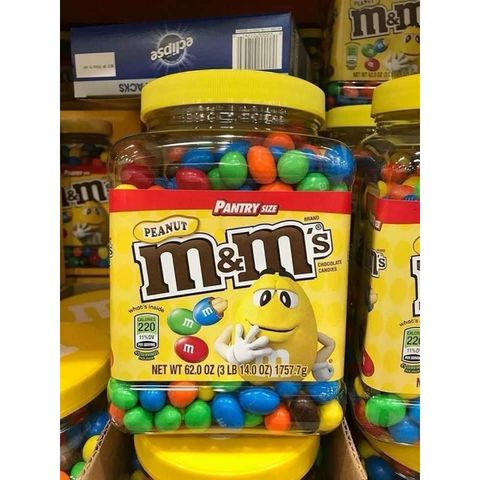 Kẹo Socola Sữa M&M Chocolate 1,8kg - Hương Vị Ngọt Ngào, Mềm Tan Trong Miệng, Quà Tặng Hoàn Hảo Cho Mọi Dịp
