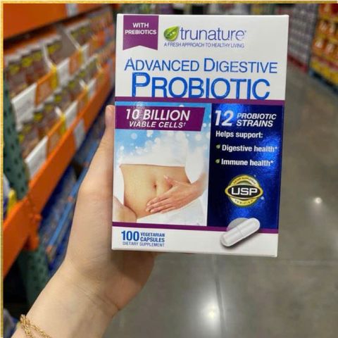 Viên uống Trunature Advanced Digestive Probiotic Mỹ - Hỗ trợ tiêu hóa và miễn dịch hiệu quả cho sức khỏe tốt hơn
