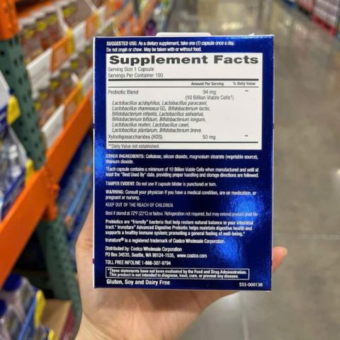 Viên uống Trunature Advanced Digestive Probiotic Mỹ - Hỗ trợ tiêu hóa và miễn dịch hiệu quả cho sức khỏe tốt hơn