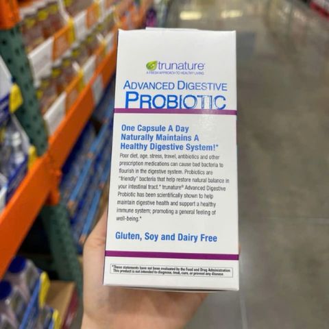 Viên uống Trunature Advanced Digestive Probiotic Mỹ - Hỗ trợ tiêu hóa và miễn dịch hiệu quả cho sức khỏe tốt hơn