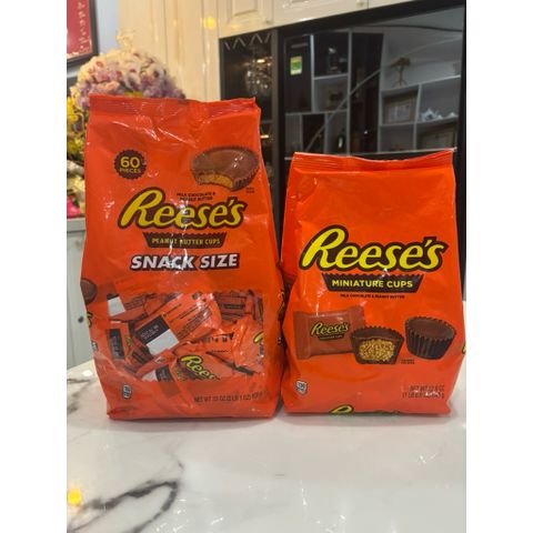 Socola Reese's Peanut Butter Cups Hộp Snack 935g và 649g - Ngon Bổ Dưỡng, Hàng Nhập Mỹ, Thích Hợp Cho Bữa Tiệc
