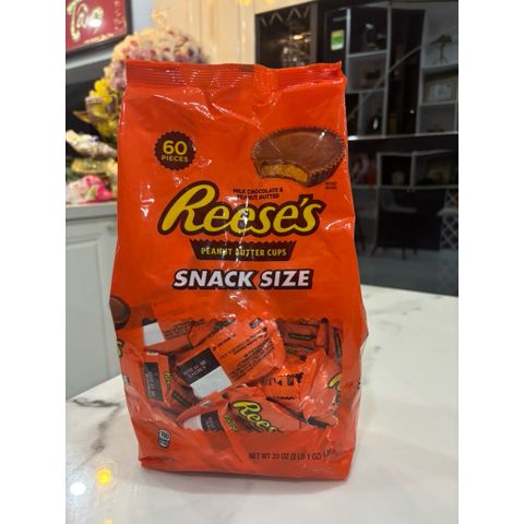 Socola Reese's Peanut Butter Cups Hộp Snack 935g và 649g - Ngon Bổ Dưỡng, Hàng Nhập Mỹ, Thích Hợp Cho Bữa Tiệc