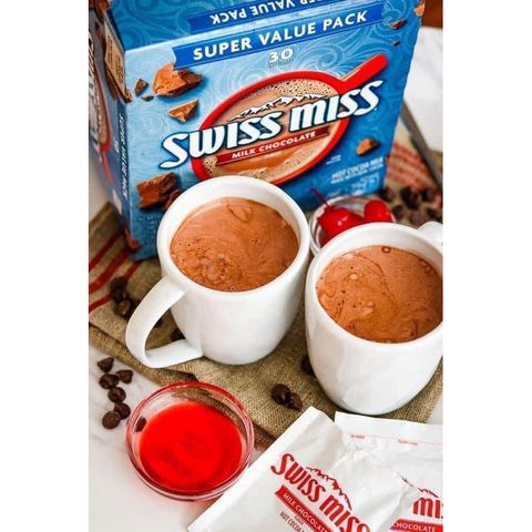 Bột cacao sữa Swiss Miss 50 gói - Sô-cô-la Nguyên Chất Mỹ, Không Chất Béo, Thích Hợp Cho Người Ăn Kiêng