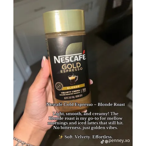 Cà phê NESCAFÉ GOLD Espresso Blonde 200g - Hương vị sang trọng, êm dịu chuẩn Ý, pha được 100 ly espresso