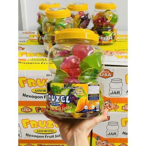 Thạch Trái Cây Fruzel 1.45kg - Rau Câu Mỹ 100% Tự Nhiên, Hương Vị Ngọt Ngào, Giải Nhiệt Mùa Hè, Bổ Sung Vitamin Và Khoáng Chất