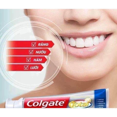 Kem Đánh Răng Colgate Total SF Advanced Whitening Mỹ - Giúp Răng Trắng Sáng, Ngăn Ngừa Sâu Răng và Hôi Miệng, Bảo Vệ Răng Khỏe Mạnh