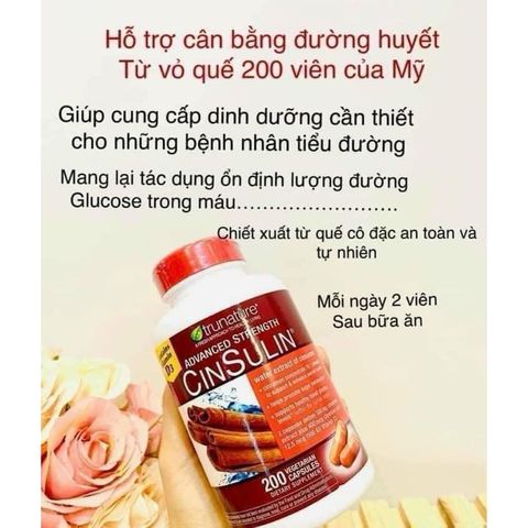 Viên uống CinSulin Dành cho người bệnh #tiểu #đường 🇺🇸 🇺🇸