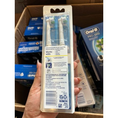 Bàn Chải Điện Oral-B Pro 1000 Chính Hãng Mỹ - Công Nghệ Làm Sạch Răng Siêu Đỉnh và Đầu Thay Bàn Chải Kèm Theo