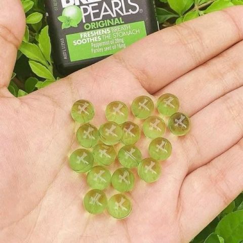 Viên Uống Thơm Miệng Breath Pearls Úc - Hỗ Trợ Tiêu Hóa, Thơm Mát Cả Ngày, 50 Viên Giúp Hơi Thở Tươi Mát