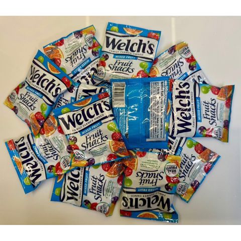 Kẹo Dẻo Trái Cây Welch's 30 Gói - Snack Tự Nhiên Từ 100% Trái Cây, Không Chất Bảo Quản, Lý Tưởng Cho Bé & Người Lớn