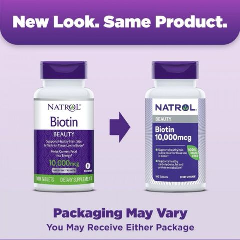 Viên Uống Natrol Biotin 10000 Mcg hộp 100 Viên Của Mỹ - Biotin 10.000 mcg 621493