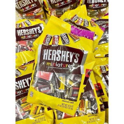 🇺🇲 🍫 Socola Hershey's miniatures 𝟏.𝟎𝟏kg - USA