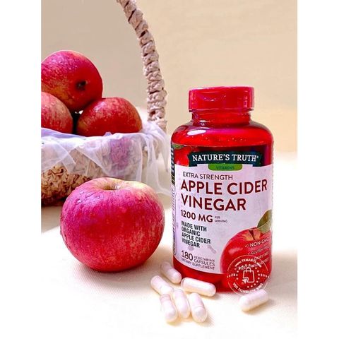 Viên Uống Giấm Táo Nature's Truth - Giảm Cân, Kiểm Soát Đường Huyết, 60 Viên - Thực Phẩm Chức Năng Chống Béo Phì