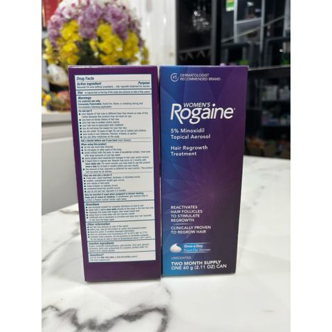 Mọc Tóc Dạng Bọt Rogaine 5% Minoxidil Cho Phụ Nữ - Chăm Sóc Tóc, Điều Trị Mọc Tóc Hiệu Quả
