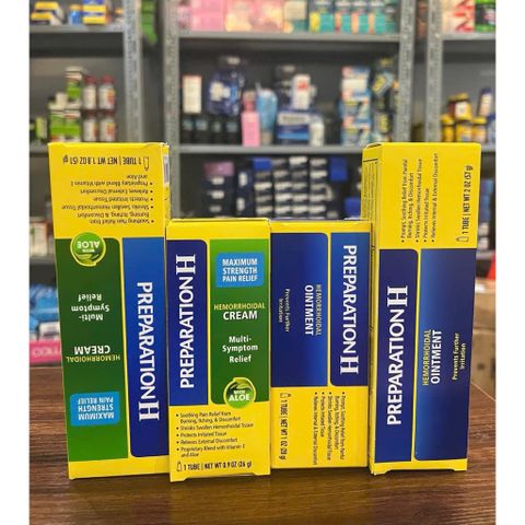 Kem Preparation H - Ointment Chống Trĩ Chính Hãng Mỹ, Chăm Sóc Da Hiệu Quả Cho Người Lớn