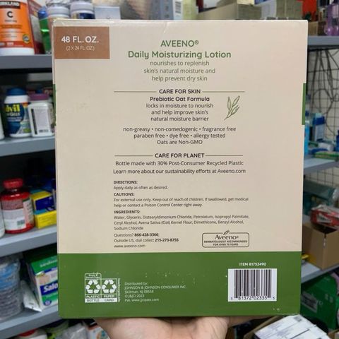 Sữa Dưỡng Thể Aveeno Daily Moisturizing Lotion chai 591