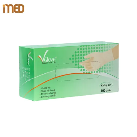 Thùng 10 Hộp Găng Tay Latex Không Bột VRG – 1000 Cái – Dùng Y Tế & Thực Phẩm