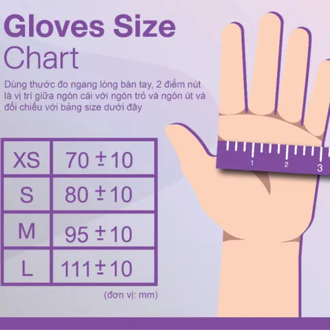 Thùng Găng Tay Cao Su Latex Có Bột Sgloves Trắng 4.8g - 10 Hộp