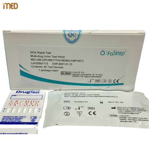 Que thử ma túy 5 chân, 6 chân, 7 chân Fastep - Bộ kit xét nghiệm nhanh, phát hiện các chất gây nghiện (Che Tên SP)