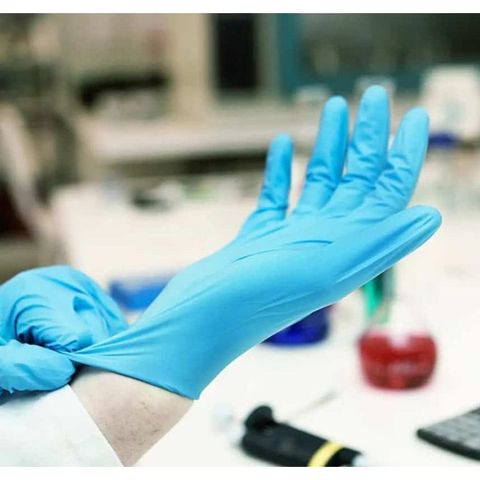 Găng Tay Nitrile Xanh VRG Không Bột – Dùng Nail, Spa, Chế Biến Thực Phẩm - 100 Chiếc