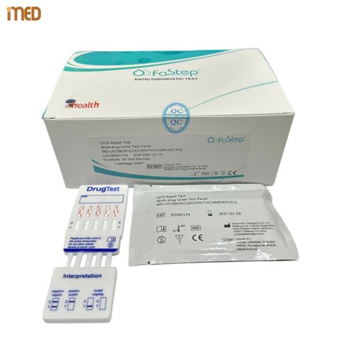 Que thử ma túy 5 chân, 6 chân, 7 chân Fastep - Bộ kit xét nghiệm nhanh, phát hiện các chất gây nghiện (Che Tên SP)