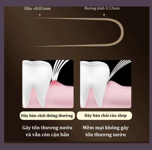Combo Bộ 6 Bàn Chải Đánh Răng Lông Mềm Mại Họa Tiết Cao Cấp Sang Trọng, Bảo Vệ Răng Miệng