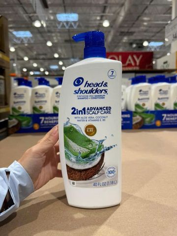 Dầu Gội Head & Shoulders 2in1 Nha Đam Dừa 1.18L Mỹ