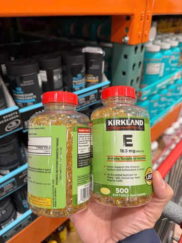 VIÊN UỐNG VITAMIN E KIRKLAND 500 VIÊN CỦA MỸ