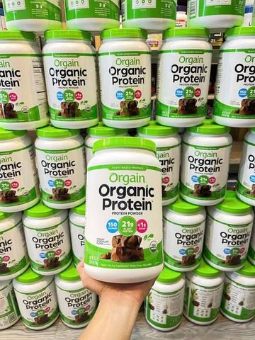 Bột Protein thực vật hữu cơ Orgain Organic Protein Socola  920g Mỹ