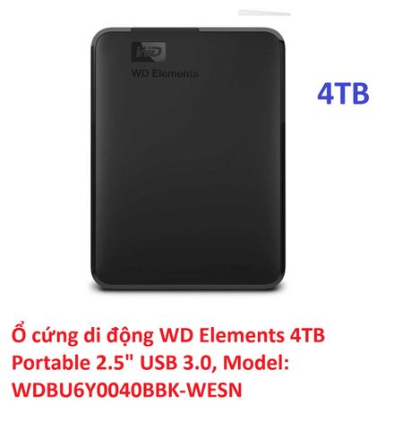 SALE - Ổ Cứng Di Động HDD 2.5 inch WD Elements Portable 2TB/3TB/4TB USB 3.0 Kèm Bao Chống Sốc Đa Năng trôi bảo hành 100% Chính Hãng