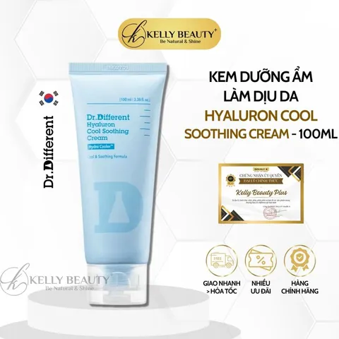 Kem Dưỡng Ẩm Làm Dịu Da Dr.Different Hyaluron Cool Soothing Cream