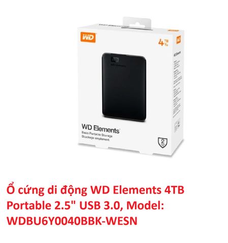 Ổ Cứng Di Động HDD 2.5 inch WD Elements Portable 2TB/3TB/4TB USB 3.0 Kèm Bao Chống Sốc Đa Năng trôi bảo hành 100% Chính Hãng 251761