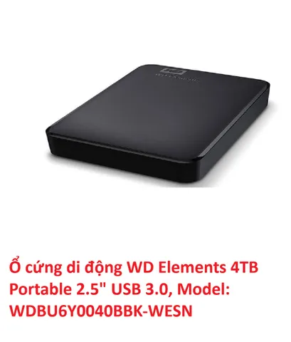 SALE - Ổ Cứng Di Động HDD 2.5 inch WD Elements Portable 2TB/3TB/4TB USB 3.0 Kèm Bao Chống Sốc Đa Năng trôi bảo hành 100% Chính Hãng 385570