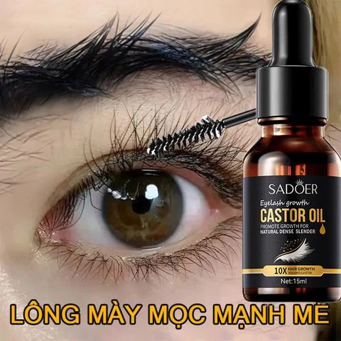15ml Tinh Chất Mọc Mi kích mọc râu lông mi Tinh Dầu Dưỡng Lông Mi Giúp Mọc Dài Dày