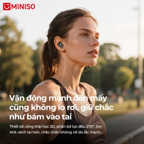 Màn hình LED Tai nghe Bluetooth MINISO MS105 Tai nghe dịch thuật AI ENC Chống ồn HIFI Tai nghe không dây 445932