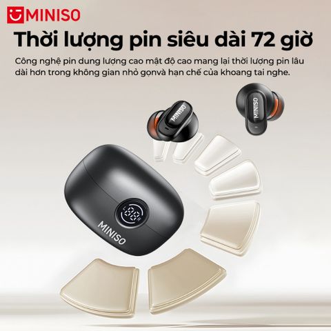 Màn hình LED Tai nghe Bluetooth MINISO MS105 Tai nghe dịch thuật AI ENC Chống ồn HIFI Tai nghe không dây 445932