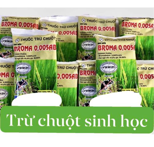40 gói diệt chuột sinh học broma dạng lúa, 50gam / gói
