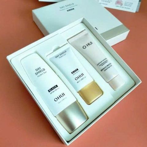 Bộ Kem chống nắng OHUI Day Shield Perfect Sun Black Special Set 622085
