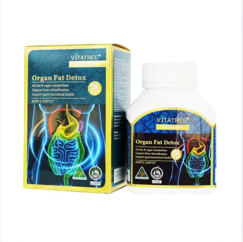 Viên Uống Hỗ Trợ Thải Mỡ Nội Tạng Vitatree Organ Fat Detox 60 Viên